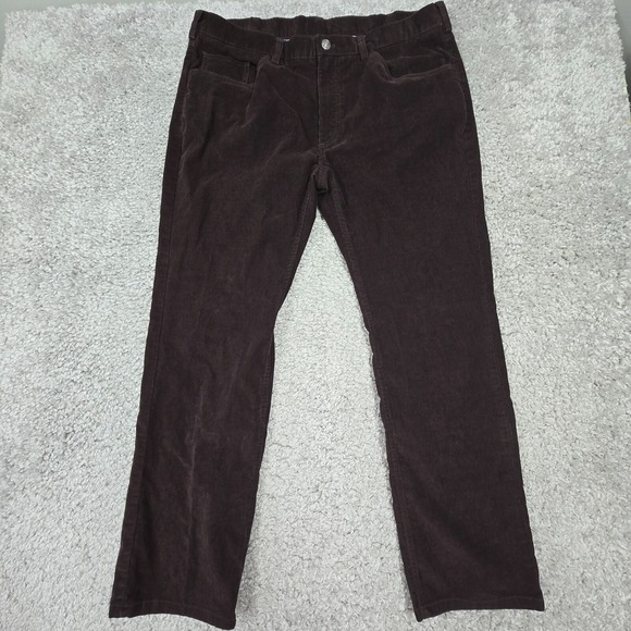 Brooks Brothers Pants Mens 38x30 Brown Corduroy Classic Fit Straight Leg Office - Picture 1 of 10